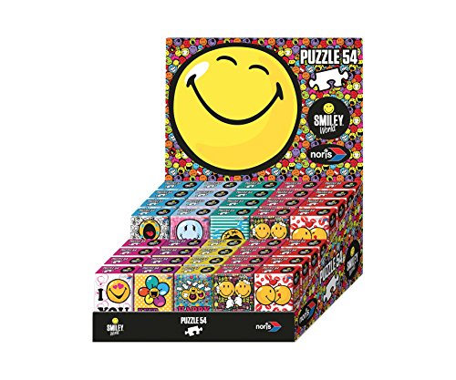 Noris-Spiele NOR38038 - Smiley Minipuzzle Display 8-fach sortiert 40 Stück, Familien Standardspiele von Noris