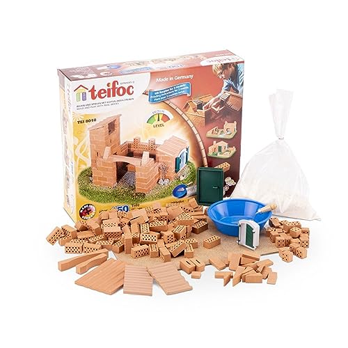 teifoc 8010 Burg/Haus - Steinbaukasten für Kinder ab 6 Jahren, pädagogisch wertvolles Lernspielzeug von teifoc Germany