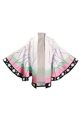 NoryNick Kamado Tanjirou Cosplay Kostüm Kimono Mantel Halloween Karneval Höhe 110cm-150cm, Kochou Shinobu, X-Large von NoryNick