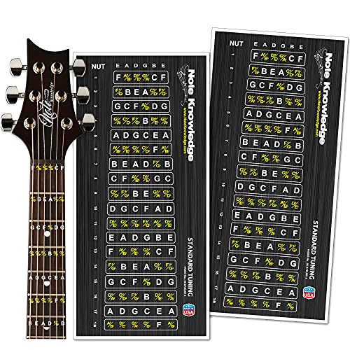 Learn Guitar Griffbrett Note Map Decals/Sticker von Note Knowledge