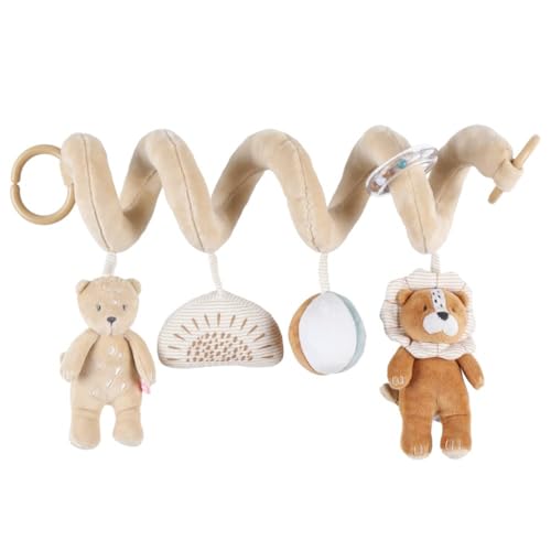 Noukie's - Baby-Aktivitätsspirale Babou & Kendi - Lernspiel aus Veloudoux - Für Kinderbett, Laufgitter, Babyschale 0+, Kinderwagen Noukie's - Baby-Aktivitätsspirale Babou & Kendi - Lernspiel aus Veloudoux - Für Kinderbett, Laufgitter, Babyschale 0+, Kinderwagen von Noukie's