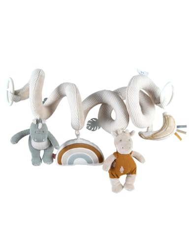 Noukie's - Baby-Aktivitätsspirale Tiga, Stegi & Ops - Lernspiel aus Veloudoux - Für Kinderbett, Laufgitter, Babyschale 0+, Kinderwagen Noukie's - Baby-Aktivitätsspirale Tiga, Stegi & Ops - Lernspiel aus Veloudoux - Für Kinderbett, Laufgitter, Babyschale 0+, Kinderwagen von Noukie's