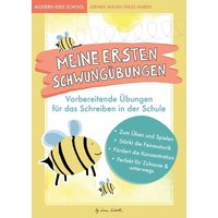 Lustige Schwungübungen – Übungsheft zur Stärkung der Feinmotorik und Konzentration von Nova MD