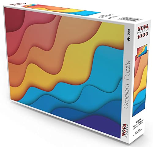 Nova Puzzle 1000 Teile Bunte Wellen Puzzle Puzzle von Nova Puzzle