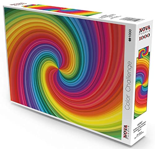 Nova Puzzle 1000 Teile Regenbogen Wirbel Spirale Puzzle von Nova Puzzle