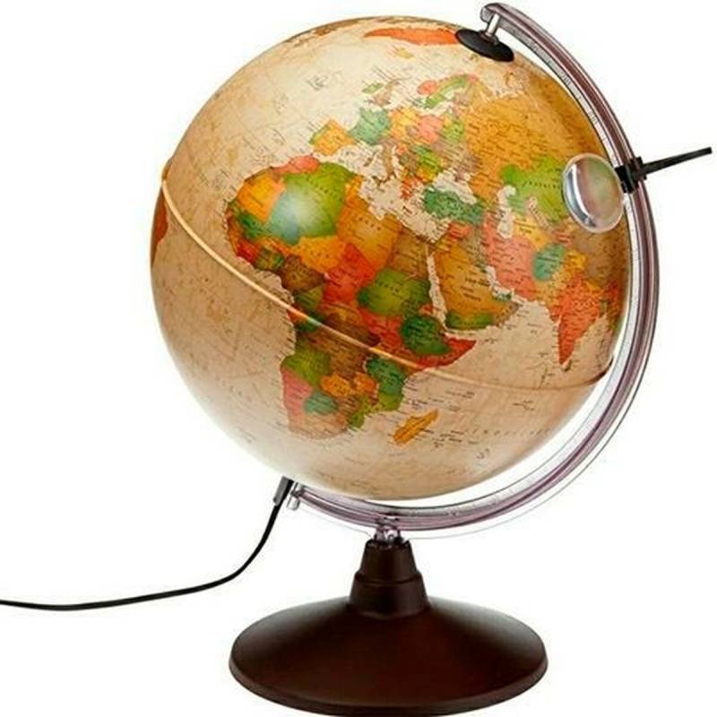 Terraqueo-Globus mit Licht Nova Rico Marco Polo Bunt Kunststoff Ø 26 cm von Nova Rico