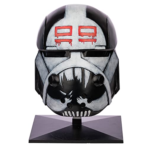 SW Bad Batch-Wrecker Cosplay Kostüm, Black Series Helm Sammelfigur Helm, Harz Cosplay-Vollkopfmaske von Novanime