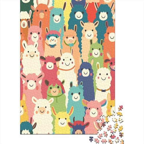 Alpaka Puzzle 1000 Teile,Puzzle Für Erwachsene, Impossible Puzzle,Puzzle 1000 Puzzle Home DekoRatteion Puzzle,Erwachsenenpuzzle Puzzel 1000pcs (75x50cm) von NoveAurora