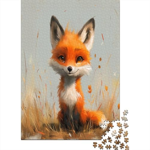 Fuchs Puzzle 1000 Teile,Puzzle Für Erwachsene, Impossible Puzzle, GesKükenlichkeitsspiel Für Die Ganze Familie,Puzzle Legespiel- Erwachsenenpuzzle Puzzel 1000pcs (75x50cm) von NoveAurora