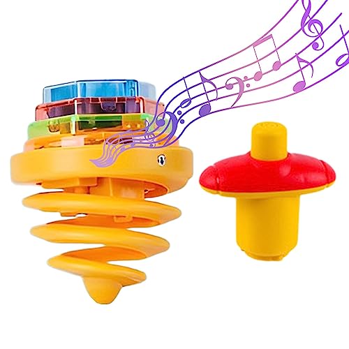 Blinkendes Spinnendes Spielzeug Top | Flash Light Up Top Gyro - Flash Zappeln Spielzeug Kampfspiele, Sensorische Spielzeug Top Spielzeug für Kleinkinder Mädchen Geburtstag Weihnachten Geschenk von Novent