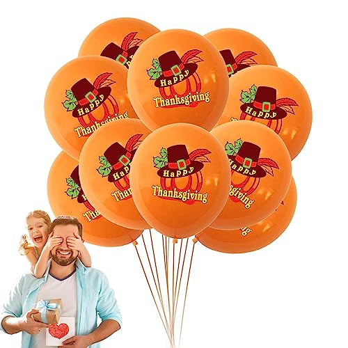 Danksagung Ballonset | Partyballons Türkei Maple Blatt 12 Zoll,10 Stück aufblasbare Ballons Partyrequisiten, Festival Ballons Urlaub Dekor Versorgung Novent von Novent