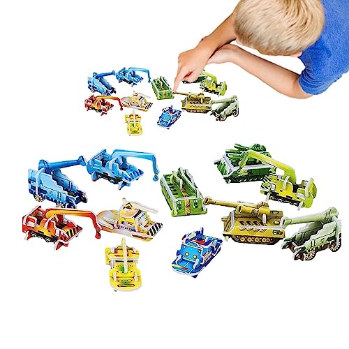 Foam Flugzeug Puzzle Spielzeug | 3D Gehirn Airplane Tank Dinosaurier Puzzle,Pädagogische Familie Nachtspielzeug Paket von 10, Bau-Kits für Puzzle-Handwerk für Kinder Novent von Novent