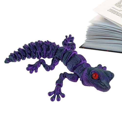 Novent 3D Print Lizard, 3D gedruckte Gelenklizard - Gelenkeidechse,Voll klappbare Zappel, 3D gedruckte Arthropoden für Heimtextilien von Novent