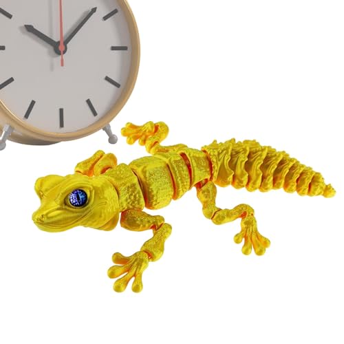 Novent 3d gedruckte Lizard Flexibel,3d gedruckte Lizard, 3D gedruckt Eidechsel, Fantasy 3D gedruckt Tiere, artikulierendes Eidechsenspielzeug für Schreibtischspielzeug von Novent