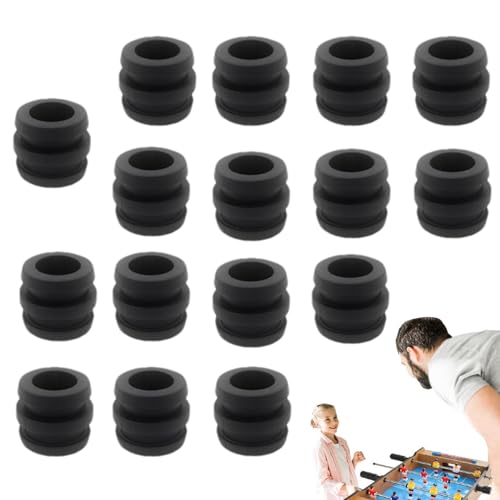 Novent Foosball Gummi Stoßstange, Foosball Tischbuchsen - Fußballtisch-Zubehör,Tischfußball-Lager, Fußball-Stoßstange aus weichem Gummi, Fußball-Schaft Abdeckteile, Fußball-Zubehör von Novent