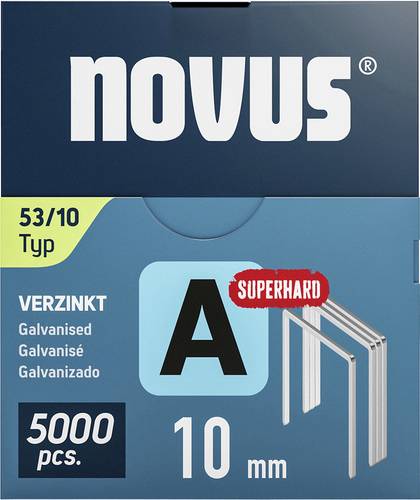 Novus Tools 042-0763 Feindrahtklammern Typ 53 5000 St. Abmessungen (L x B) 10mm x 11.3mm von Novus Tools