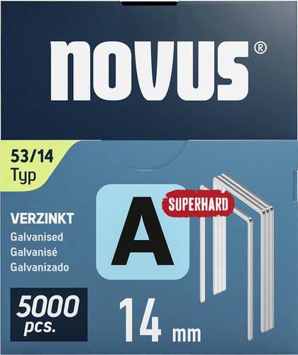 Novus Tools 042-0764 Feindrahtklammern Typ 53 5000 St. Abmessungen (L x B) 14mm x 11.3mm von Novus Tools