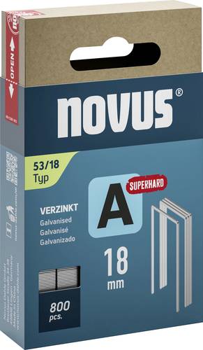 Novus Tools 042-0782 Feindrahtklammern Typ 53 800 St. Abmessungen (L x B) 18mm x 11.3mm von Novus Tools