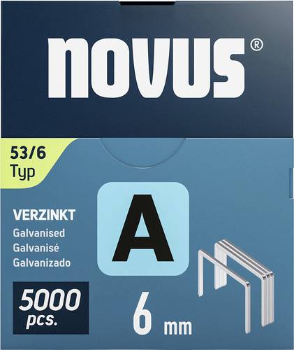 Novus Tools 042-0761 Feindrahtklammern Typ 53 5000 St. Abmessungen (L x B) 6mm x 11.3mm von Novus Tools