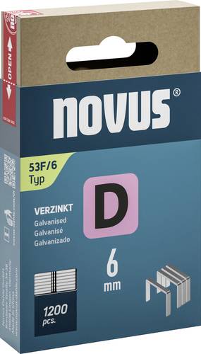 Novus Tools 042-0788 Flachdrahtklammern Typ 53F 1200 St. Abmessungen (L x B) 6mm x 11.3mm von Novus Tools