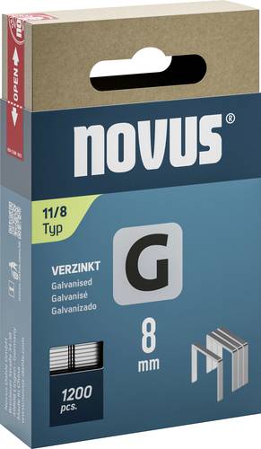 Novus Tools 042-0796 Flachdrahtklammern Typ 11 1200 St. Abmessungen (L x B) 8mm x 10.6mm von Novus Tools