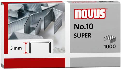 Novus Office 040-0003 Typ (Heftklammern): No. 10 Heftklammer 1000 St. Heftleistung: 20 Bl. (80 g/m²) von Novus Office