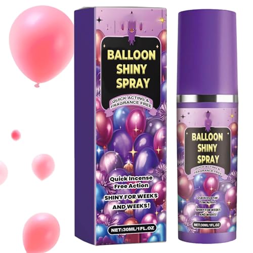 Ballonglanzspray | Hochglänzendes Ballonspray | Latex-Ballonglanz, schnell trocknender Ballonglanz, Ballon-Glanzspray, langanhaltender Ballonglanz, Ballonglanzbehandlung, Glanzspray für Ballons von Nrngtz