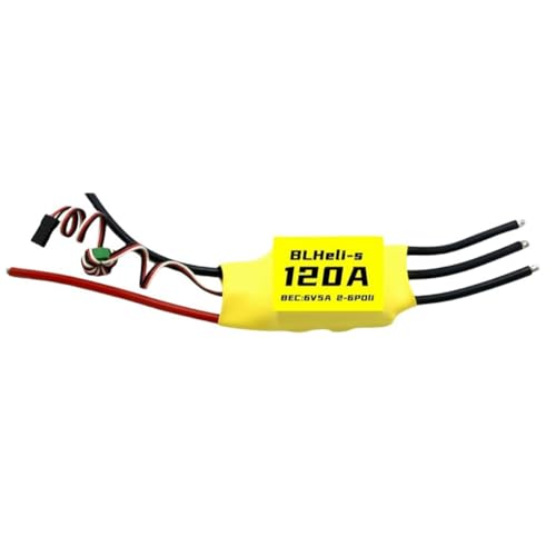 Nsssunnre BLHeli 120A Brushless ESC 6V 5A BEC 2-6S für RC FPV Starrflügel Multirotor Drohne DIY Teile A von Nsssunnre