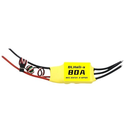 Nsssunnre BLHeli Brushless ESC 80A ESC 6V 5A 2-6S für RC FPV Starrflügel Multirotor Drohne DIY Teile B von Nsssunnre