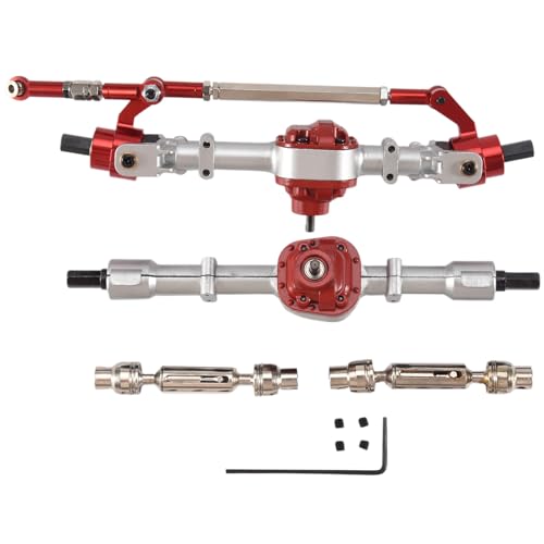 Nsssunnre Metall Vorder und Achse mit Antrieb Welle für MN D90 D91 D96 D99S MN-90 MN99S 1/12 RC Auto Upgrade Teile,2 von Nsssunnre