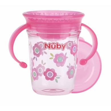 Nûby 360° Trinklerntasse WONDER CUP 240 ml aus Tritan von Eastman in pink von Nûby