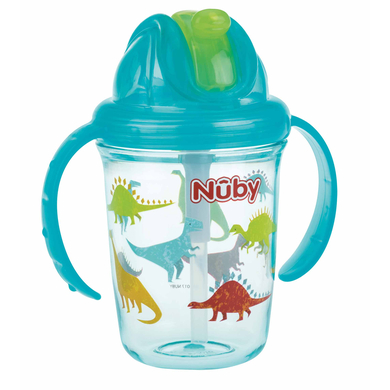 Nûby 360° Trinklhalmtasse aus Tritan 240 ml in aqua von Nûby