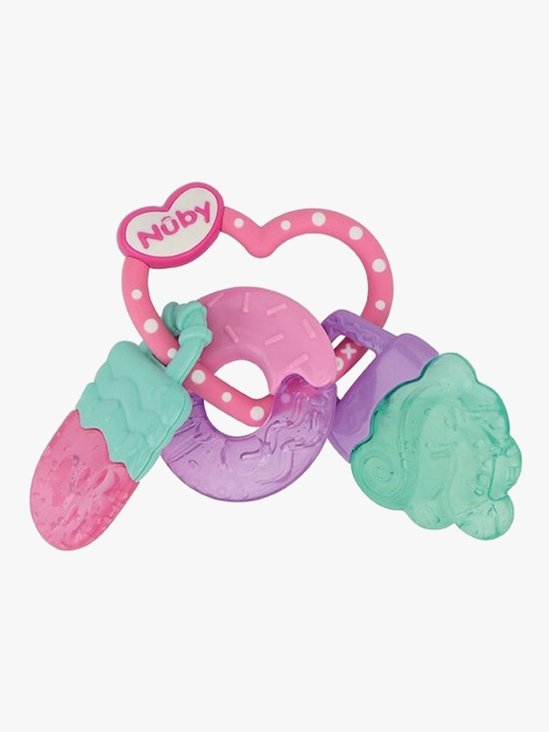 Nuby Icy Bite Sweets Beißring, Pink/Turqoise/Purple Nuby Icy Bite Sweets Beißring, Pink/Turqoise/Purple von Nuby