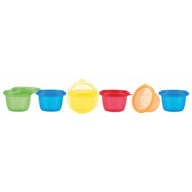 Nûby Snack-Becher Pick Nick 6er Set 120 ml in bunt von Nûby