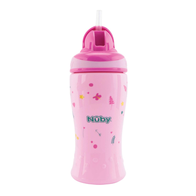 Nûby Trinkhalmbecher Flip-it 360ml ab 12 Monaten in pink von Nûby