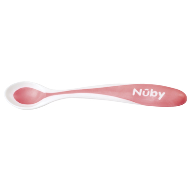 Nûby Wärmesensorlöffel Hot Safe 4er Set ab 3 Monaten in pink von Nûby