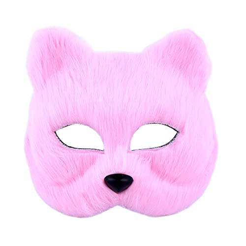 Nucelit Fox-Mask Plüsch-Maske, Halloween, halbes Gesicht, kreative Tierrequisiten für Männer und Frauen von Nucelit