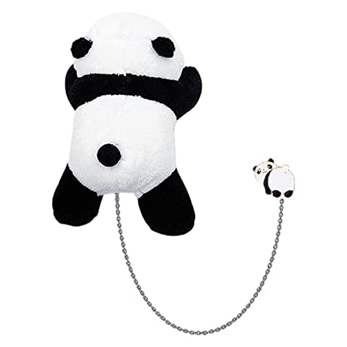 Nucelit Panda Kopfschmuck Plüsch Panda Kopfbedeckung Woolly Anime Kopfbedeckungen Cosplay Zubehör Cartoon für Kopf & Kleidung Dekoration von Nucelit