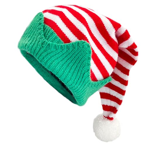 Nucelit Slouch Baggy Hat Caps für Weihnachten Foto Requisiten Fröhliche Charakter Kostüm Mischievous Caps Hut Santa Helfer von Nucelit