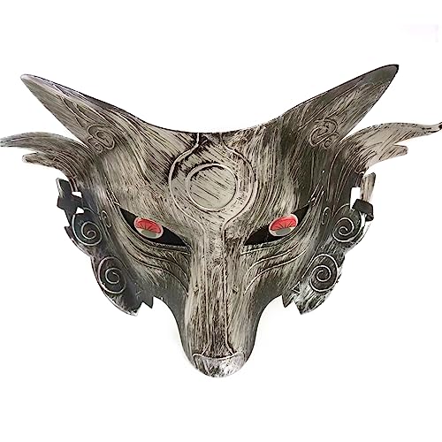 Nucelit Wolf-Tier-Maskenball, Wölfe-Maske, Halloween, Cosplay, Kostüm, Party, Requisiten, kreative Werwolf-Maske von Nucelit