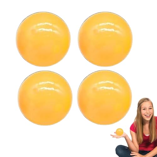 4 Stück Leuchtende Klebrige Bälle, Im Dunkeln Leuchtende Klebebälle, Sticky Glow Stressball Fidget Toys Wall Ball, stressabbau und schrecklichem Stress von Nudorpn