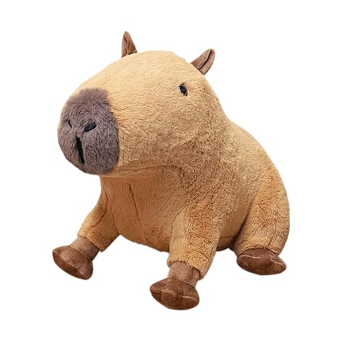 Nudorpn Capybara-Plüschtier, Capybara-Plüschtier - Weiches Tierplüschkissen - Sammelpuppe zum Schlafen, beruhigendes Spielzeug, Heimdekoration für Bett, Sofa, Couch von Nudorpn