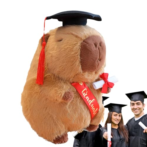 Nudorpn Graduation Plüsch, schönes Capybara Plüschtier | 2025 Lovely Capybara Graduation Decorations Pluxe – umarmen Sie den Doktorand von Nudorpn Graduation Plüsch, schönes Capybara Plüschtier | 2025 Lovely Capybara Graduation Decorations Pluxe – umarmen Sie den Doktorand von von Nudorpn
