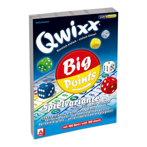 NSV - 4039 - QWIXX - Big Points - Zusatzblöcke 2er Set - Würfelspiel von NSV