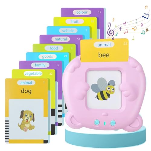 Cartoon English Talking Flash Cards, Educational Sight Words Flash Cards, Interactive English Talking Flash Cards, 255 Card Set for Cognitive Skill Building, Speech Flash Cards von Nuhjytgf