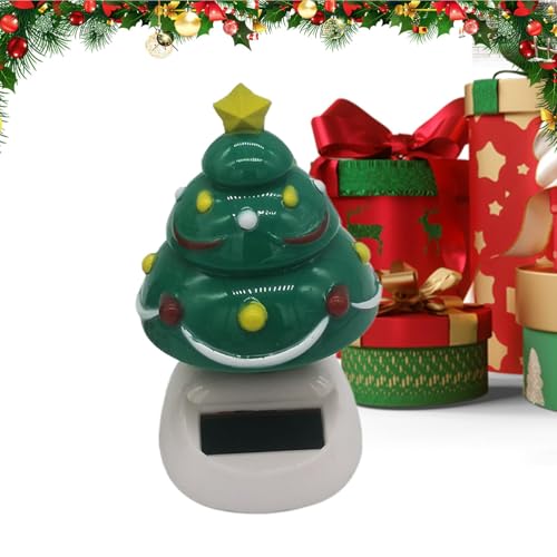 Dancing Christmas Toy Collection | Santa & Snowman Solar Dancing Toys | Fun & Cute Dancing Christmas Decorations | Solar-Powered Christmas Display Toys for Whimsical Holiday Dancing Toys von Nuhjytgf