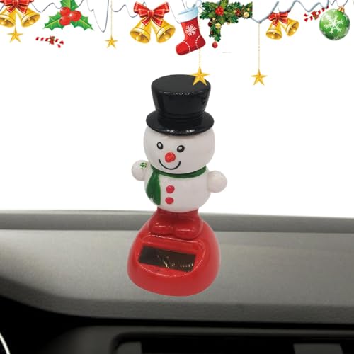 Dancing Christmas Toy Collection | Santa & Snowman Solar Dancing Toys | Fun & Cute Dancing Christmas Decorations | Solar-Powered Christmas Display Toys for Whimsical Holiday Dancing Toys von Nuhjytgf