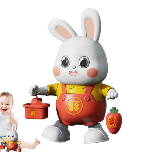 Dancing Rabbit Toy with Dynamic Music, Musical Animal Birthday Toy, Educational Musical Bunny Toy, Early Singing Learning Toy with 48 Songs, Fun Preschool Toy for Kids Boys and Girls von Nuhjytgf