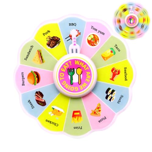 Food Decision Spinner Wheel | Random Food Picker Spinner | Meal Choice Spinner Game | Interactive Food Roulette Spinner | Meal Planning & Fun Food Spinner | for Date Nights & Family Activities von Nuhjytgf