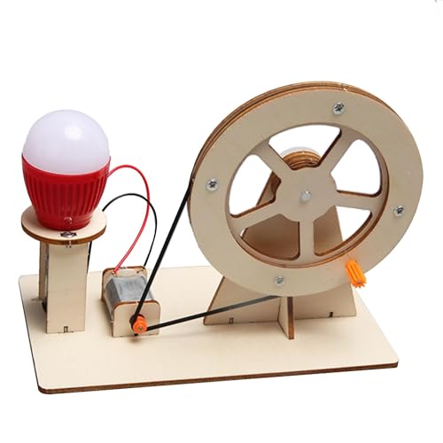 Handspielzeug Für Handkurbelgenerator, Glühbirnen -Wissenschafts -Kit, Hölzernen Bildungsexperiment, Unterhaltsame Lernaktivität, Holzdesign, 15 cm, Für Kinderlernwerkzeug, Wissenschaftsexperiment von Nuhjytgf